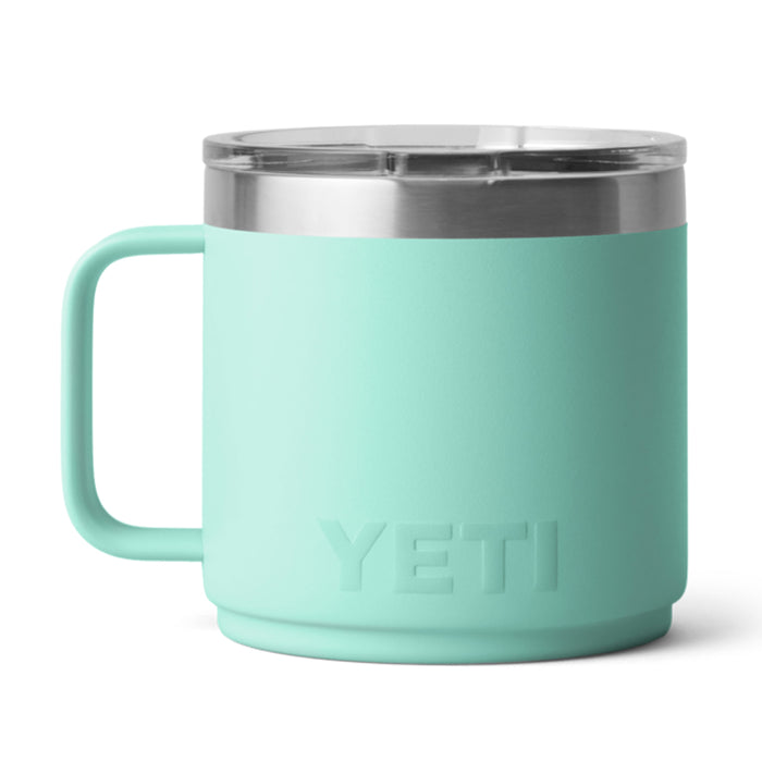 21071507364 TAZA RAMBLER 14oz MUG 2.0 CON CERAMICA TAPA MAGNETICA SEAFOAM MARCA YETI
