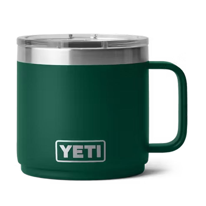 21071507367 TAZA RAMBLER 14oz MUG 2.0 CON CERAMICA TAPA MAGNETICA BLACK FOREST GREEN MARCA YETI