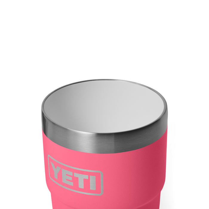 21071507371 TERMO RAMBLER 8oz STACKABLE CUP CON CERAMICA TAPA MAGNETICA TROPICAL PINK MARCA YETI