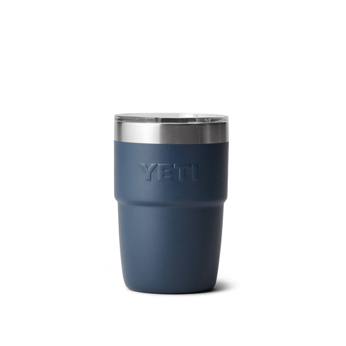 21071507372 TERMO RAMBLER 8oz STACKABLE CUP CON CERAMICA TAPA MAGNETICA MARINO MARCA YETI