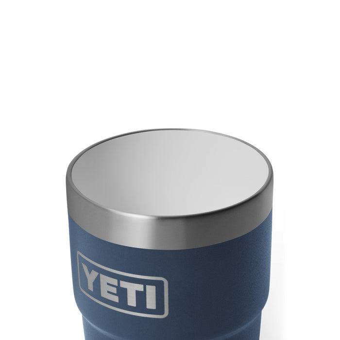 21071507372 TERMO RAMBLER 8oz STACKABLE CUP CON CERAMICA TAPA MAGNETICA MARINO MARCA YETI