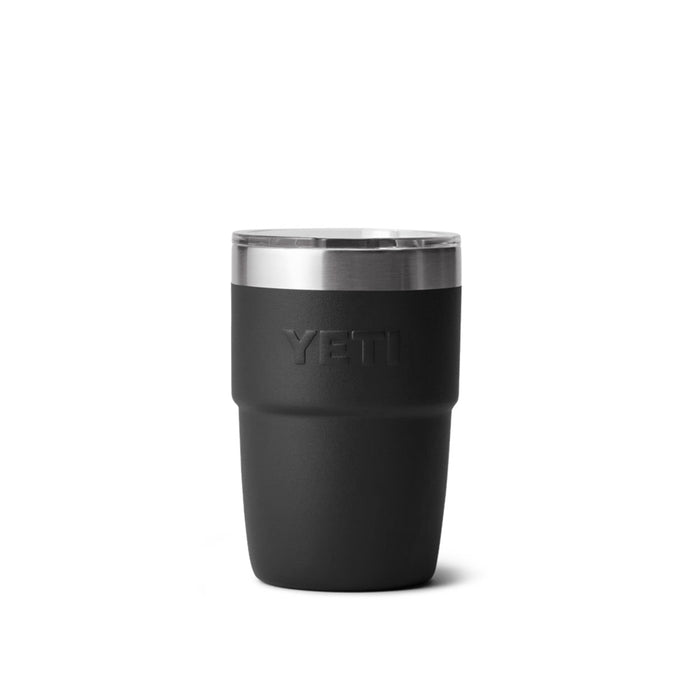 21071507374 TERMO RAMBLER 8oz STACKABLE CUP CON CERAMICA TAPA MAGNETICA NEGRO MARCA YETI