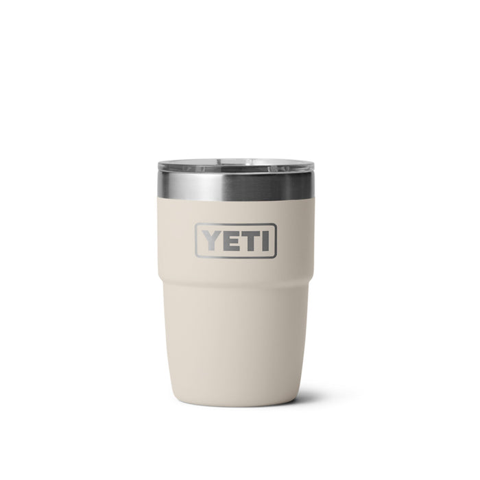 21071507378 TERMO RAMBLER 8oz STACKABLE CUP CON CERAMICA TAPA MAGNETICA CAPE TAUPE MARCA YETI