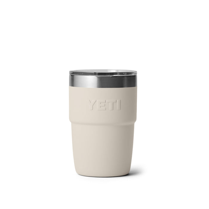 21071507378 TERMO RAMBLER 8oz STACKABLE CUP CON CERAMICA TAPA MAGNETICA CAPE TAUPE MARCA YETI