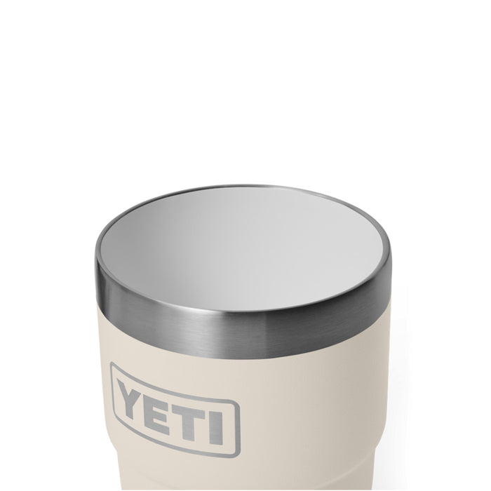 21071507378 TERMO RAMBLER 8oz STACKABLE CUP CON CERAMICA TAPA MAGNETICA CAPE TAUPE MARCA YETI