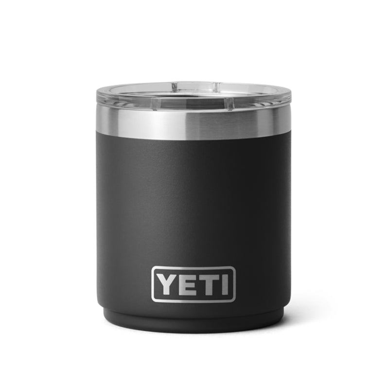 21071507383 TERMO RAMBLER 10oz LOWBALL 2.0 CON CERAMICA TAPA MAGNETICA NEGRO MARCA YETI
