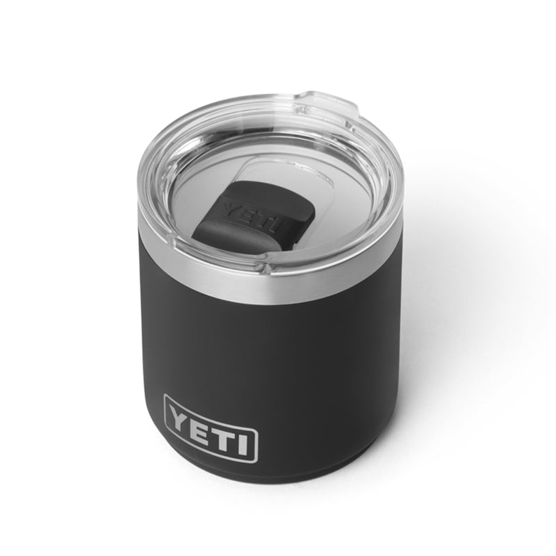 21071507383 TERMO RAMBLER 10oz LOWBALL 2.0 CON CERAMICA TAPA MAGNETICA NEGRO MARCA YETI