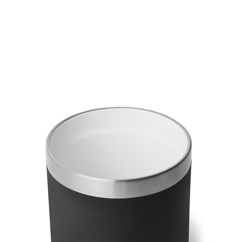 21071507383 TERMO RAMBLER 10oz LOWBALL 2.0 CON CERAMICA TAPA MAGNETICA NEGRO MARCA YETI