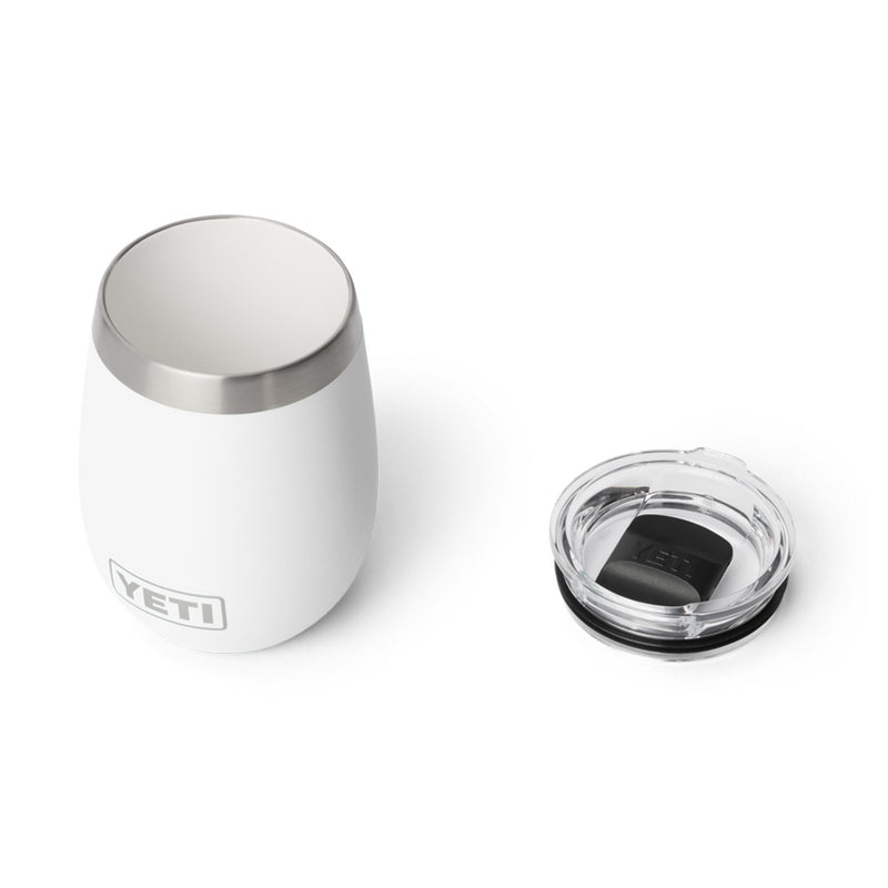21071507400 TERMO RAMBLER 10oz WINE CON CERAMICA TAPA MAGNETICA BLANCO MARCA YETI