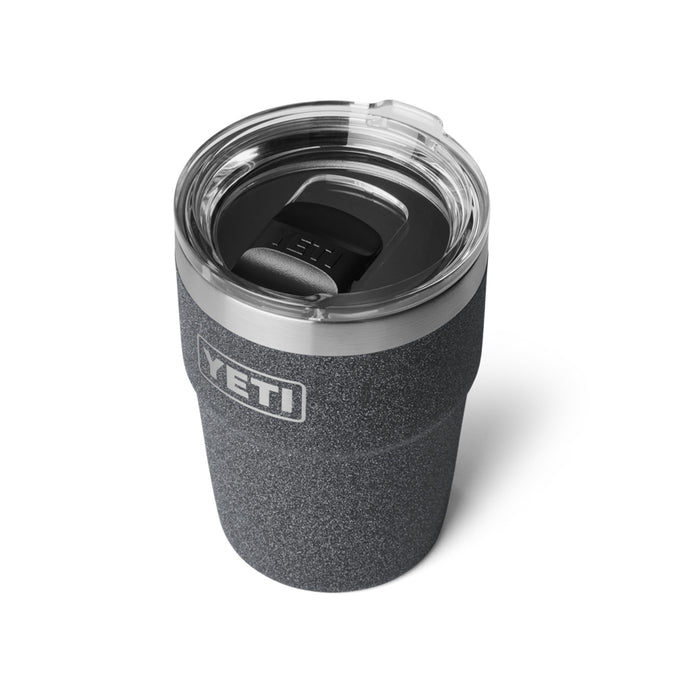 21071507502 TERMO RAMBLER 16oz STACKABLE CUP TAPA MAGNETICA BLACK STONE MARCA YETI
