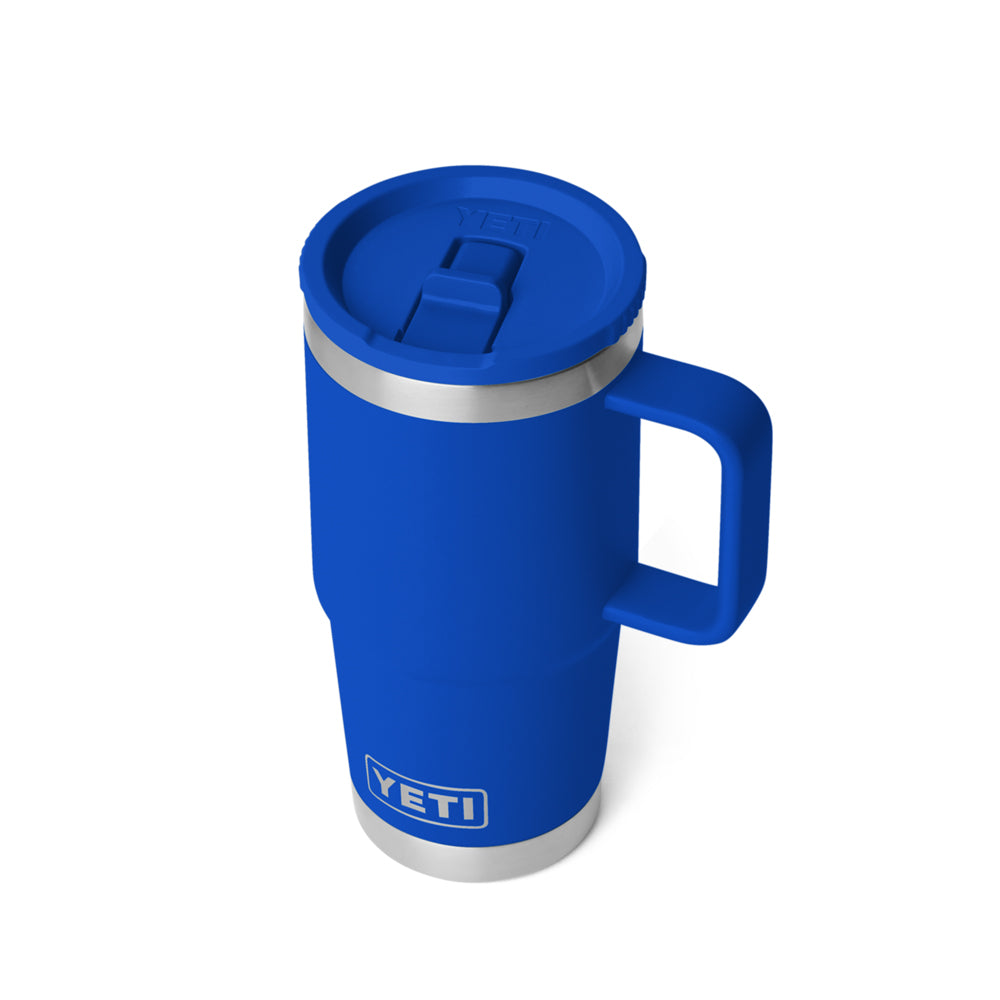 21071507532 TAZA RAMBLER 20oz TRAVEL STRAW MUG CAP COLOR MATCHED ROYAL BLUE MARCA YETI