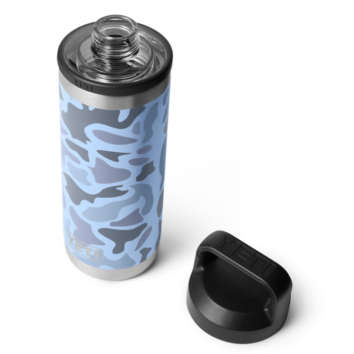 21071507619 TERMO RAMBLER 18oz CHUG CAP BLUE CAMO MARCA YETI