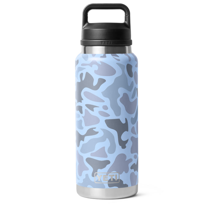 21071507621 TERMO RAMBLER 36oz CHUG CAP BLUE CAMO MARCA YETI