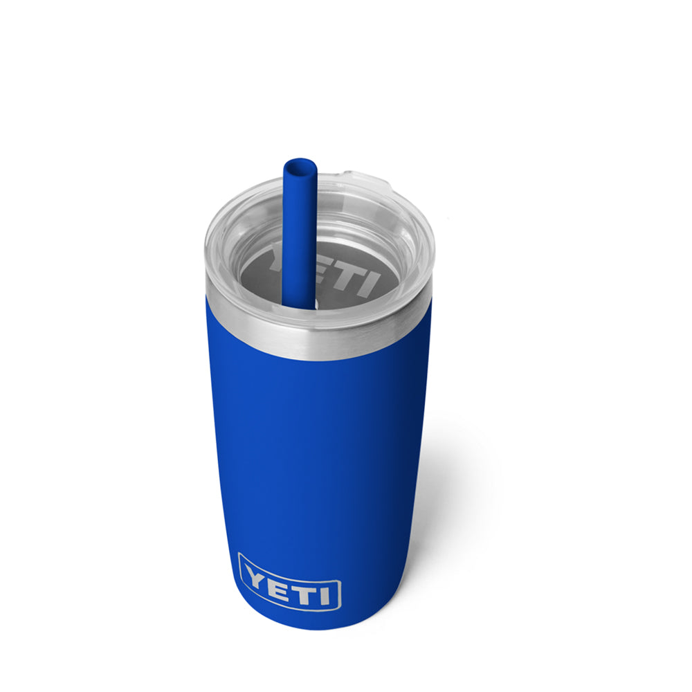 21071507774 TERMO RAMBLER JR 10oz STRAW LID ROYAL BLUE MARCA YETI