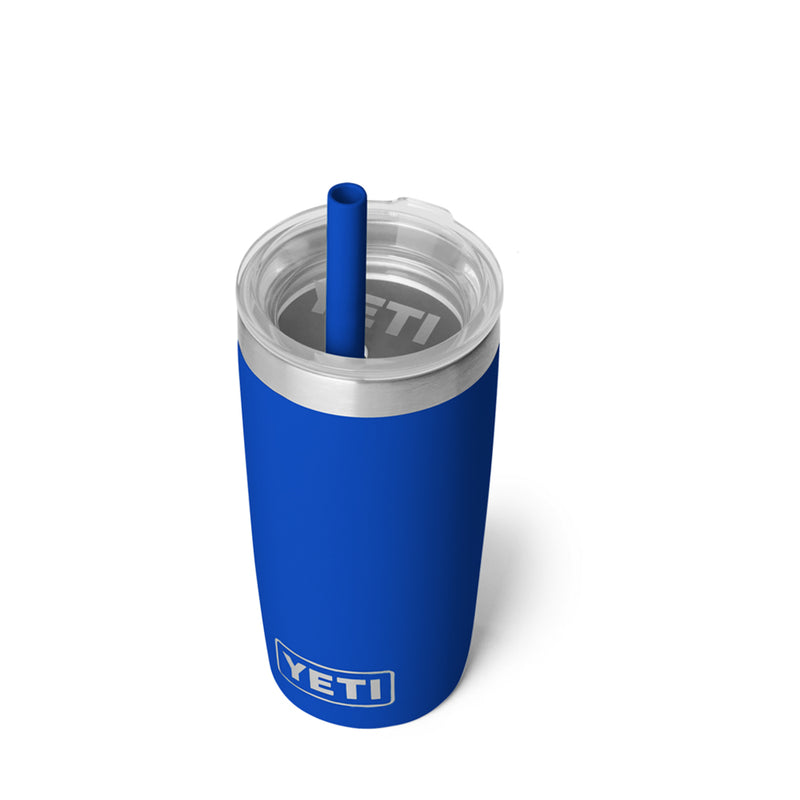 21071507774 TERMO RAMBLER JR 10oz STRAW LID ROYAL BLUE MARCA YETI