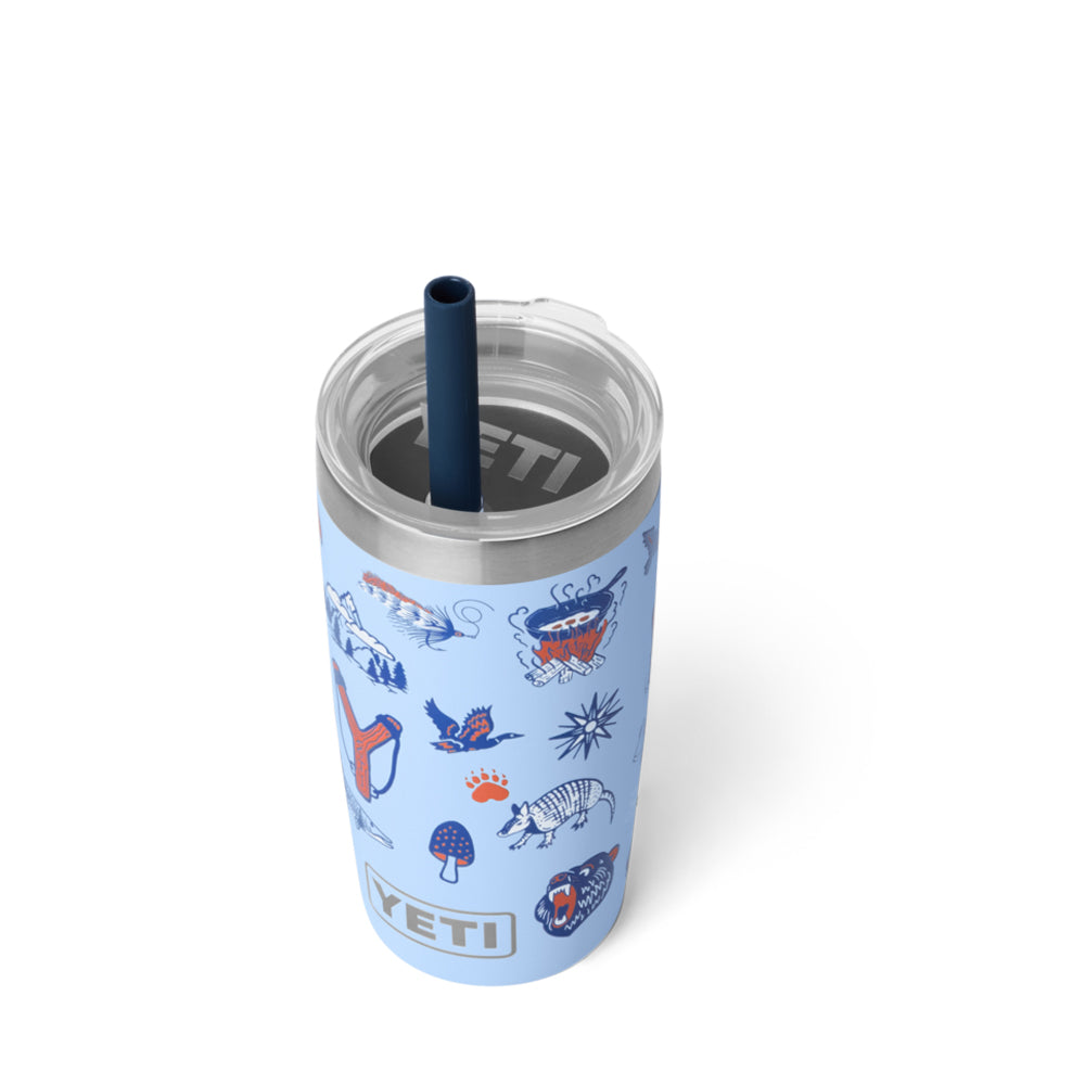 21071508066 TERMO RAMBLER JR 10oz STRAW LID BIG SKY SUMMER CAMP MARCA YETI