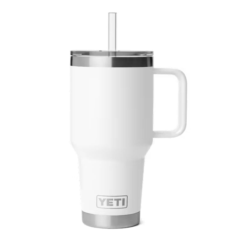 21071508172 TERMO RAMBLER 35oz STRAW MUG 2.0 BLANCO MARCA YETI