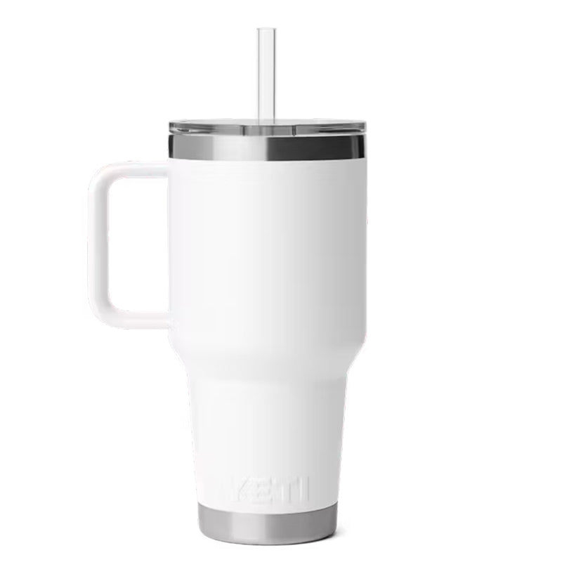 21071508172 TERMO RAMBLER 35oz STRAW MUG 2.0 BLANCO MARCA YETI
