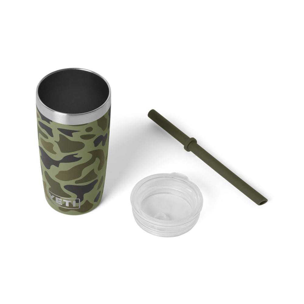 TERMO YETI KIDS 10oz CON TAPA SILICON STRAW OLIVE CAMO 21071508281
