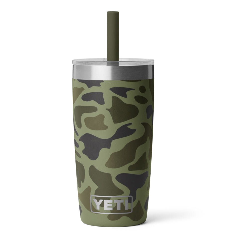 TERMO YETI KIDS 10oz CON TAPA SILICON STRAW OLIVE CAMO 21071508281