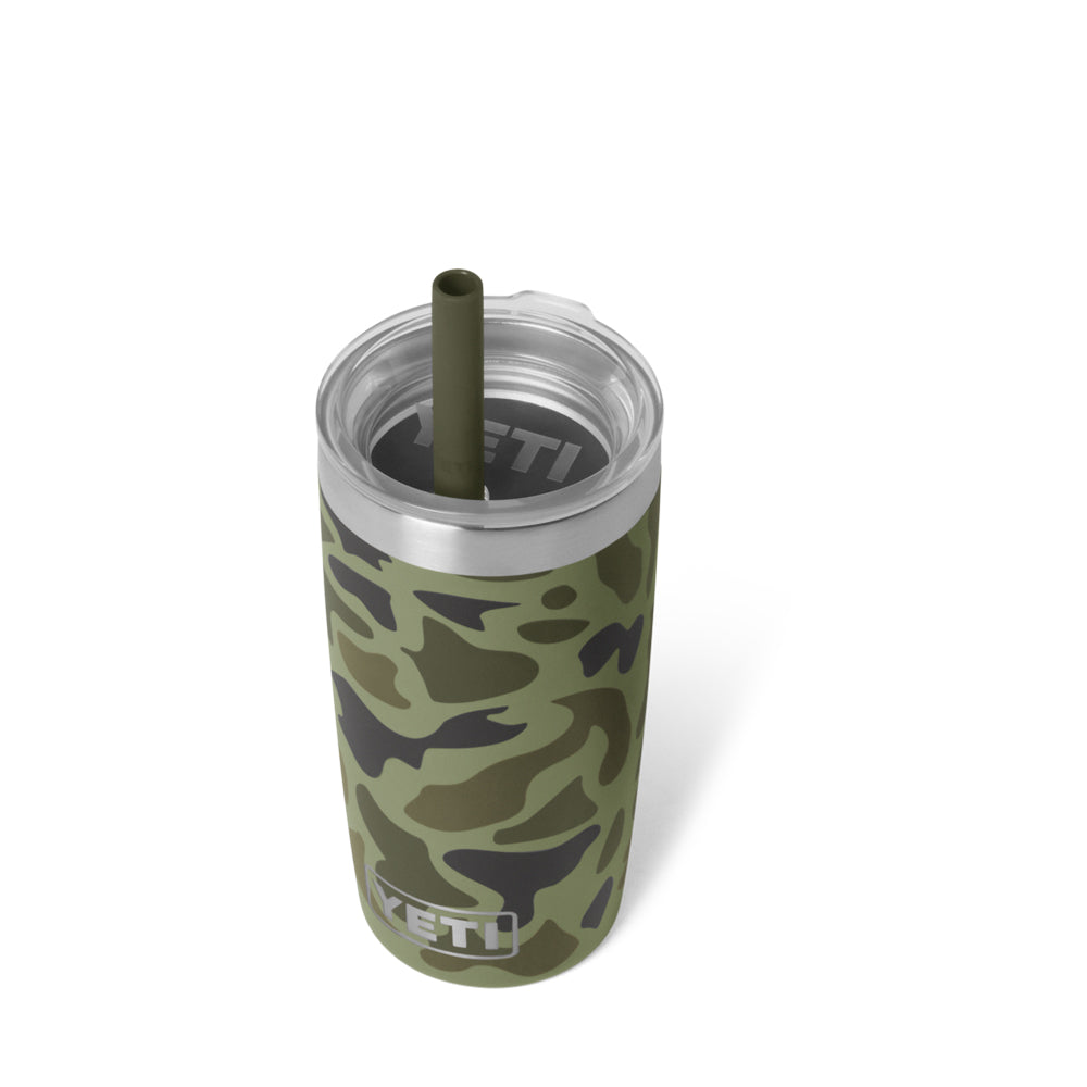 TERMO YETI KIDS 10oz CON TAPA SILICON STRAW OLIVE CAMO 21071508281