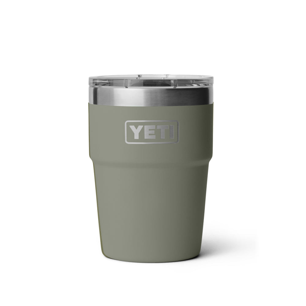 21071508337 TERMO RAMBLER 16oz STACKABLE CUP TAPA MAGNETICA PAMPA GREEN MARCA YETI