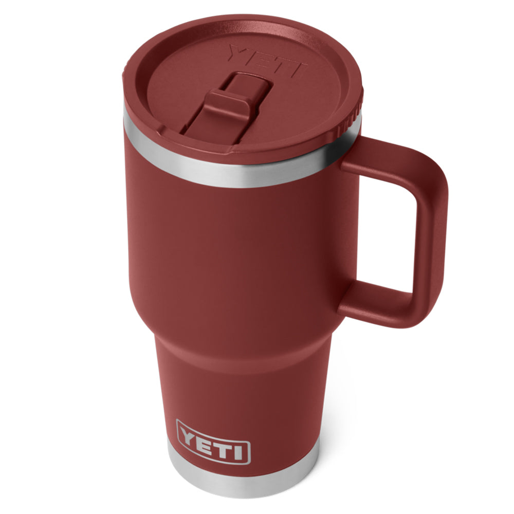21071508352 TAZA RAMBLER 30oz TRAVEL STRAW MUG CAP COLOR MATCHED STAG RED MARCA YETI
