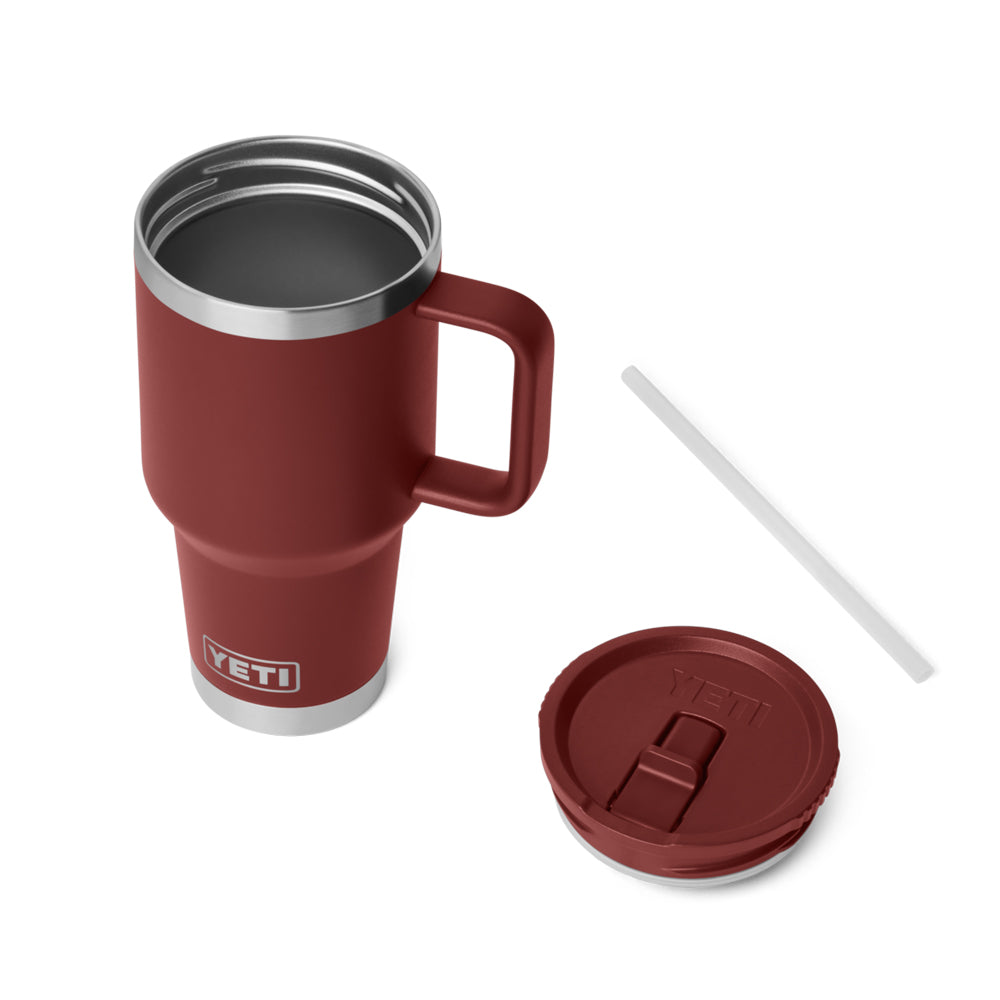 TAZA YETI 30oz TRAVEL STRAW MUG CAP COLOR STAG RED 21071508352