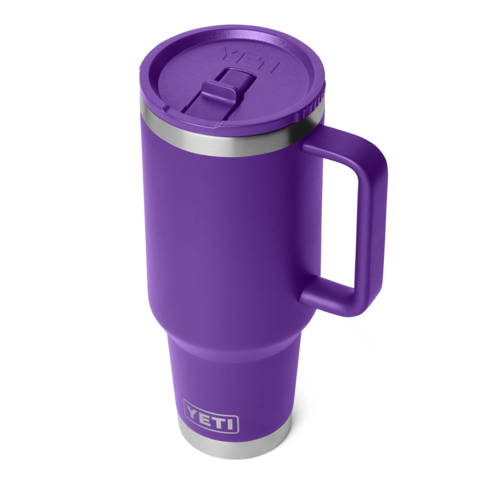 21071508371 TAZA RAMBLER 40oz TRAVEL STRAW MUG CAP COLOR MATCHED PACE PURPLE MARCA YETI
