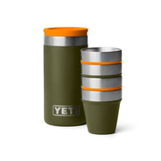 21071508517 VASITOS DE SHOT 4 PIEZAS OLIVE/KING CRAB ORANGE MARCA YETI