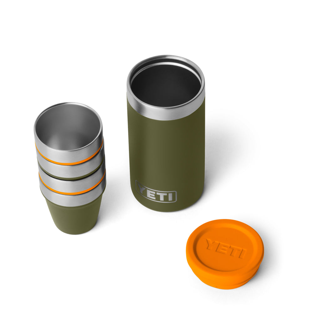 21071508517 VASITOS DE SHOT 4 PIEZAS OLIVE/KING CRAB ORANGE MARCA YETI