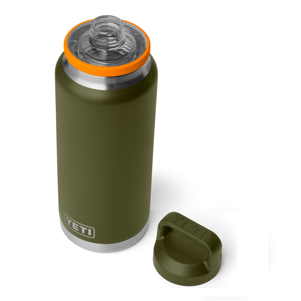 21071508520 TERMO RAMBLER 36oz CHUG CAP OLIVE/KING CRAB ORANGE MARCA YETI