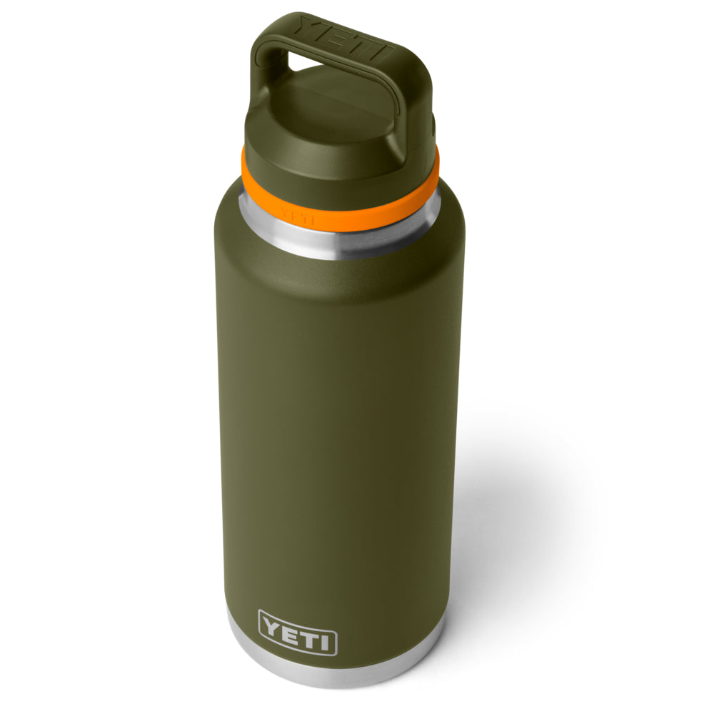 TERMO YETI 46oz BOTTLE CON TAPA CHUG OLIVE/KING CRAB ORANGE 21071508521