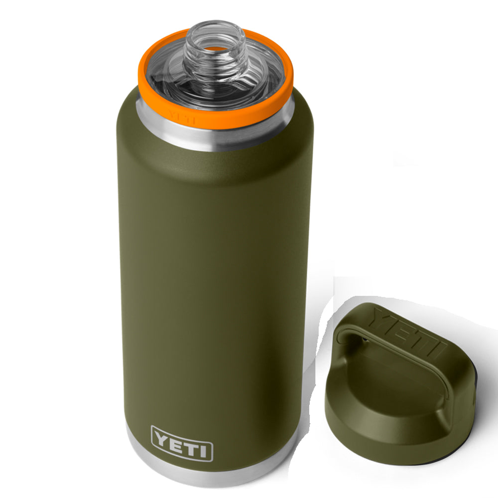 TERMO YETI 46oz BOTTLE CON TAPA CHUG OLIVE/KING CRAB ORANGE 21071508521
