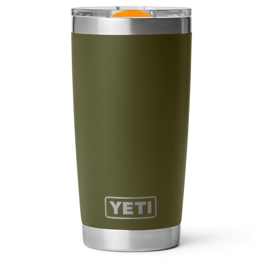 21071508524 TERMO RAMBLER 20oz OLIVE/KING CRAB ORANGE MARCA YETI