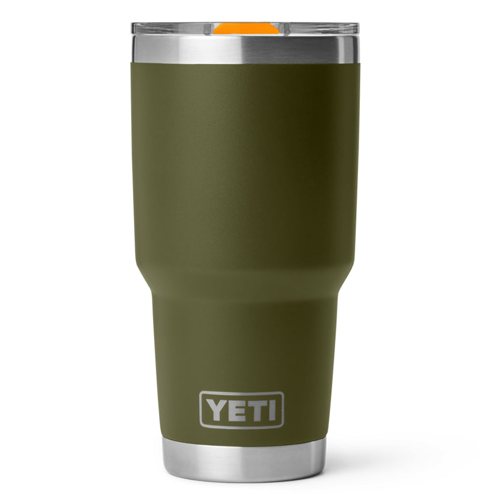 21071508525 TERMO RAMBLER 30oz OLIVE/KING CRAB ORANGE MARCA YETI