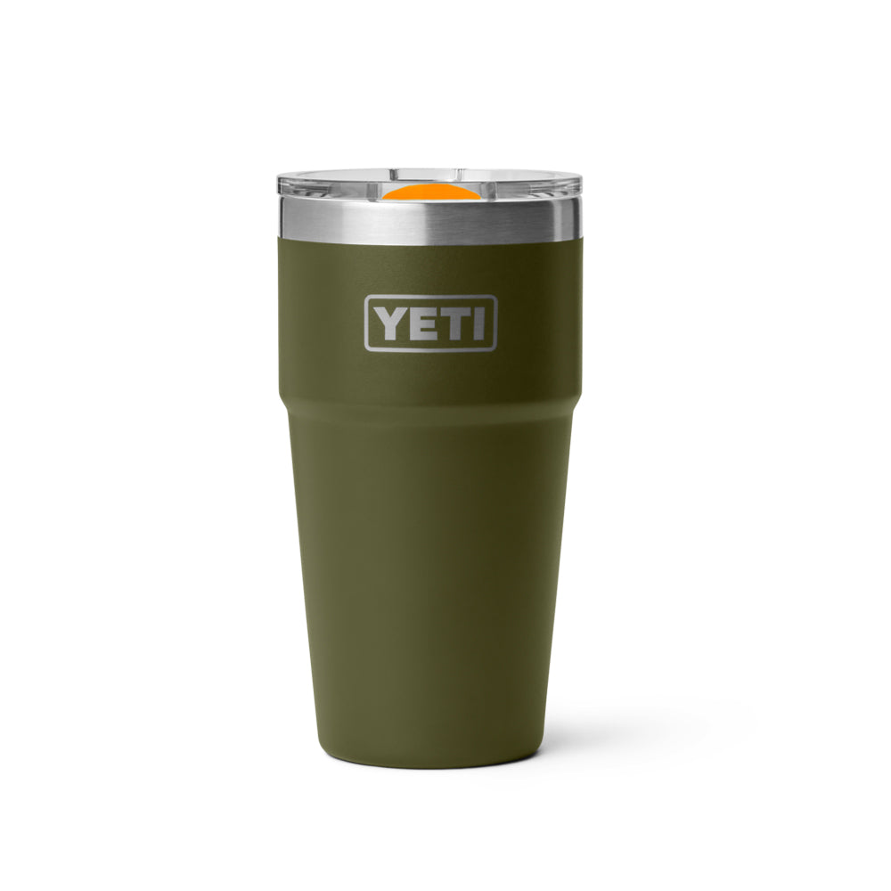 21071508526 TERMO RAMBLER 20oz STACKABLE CUP TAPA MAGNETICA OLIVE/KING CRAB ORANGE MARCA YETI
