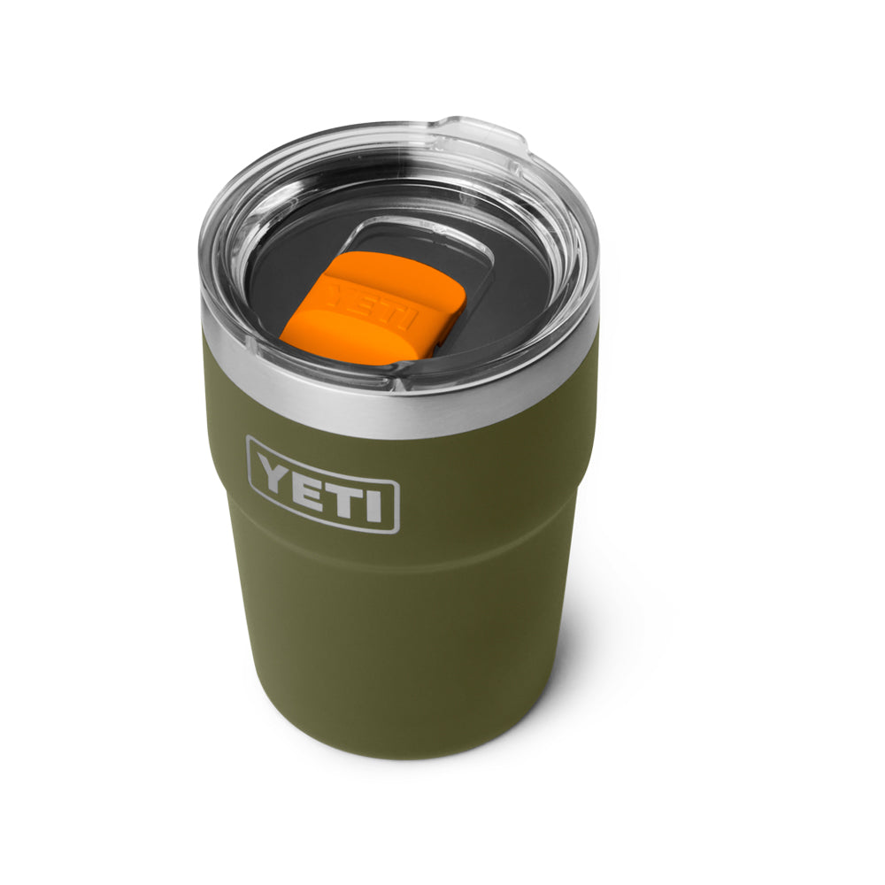 21071508527 TERMO RAMBLER 16oz STACKABLE CUP TAPA MAGNETICA OLIVE/KING CRAB ORANGE MARCA YETI