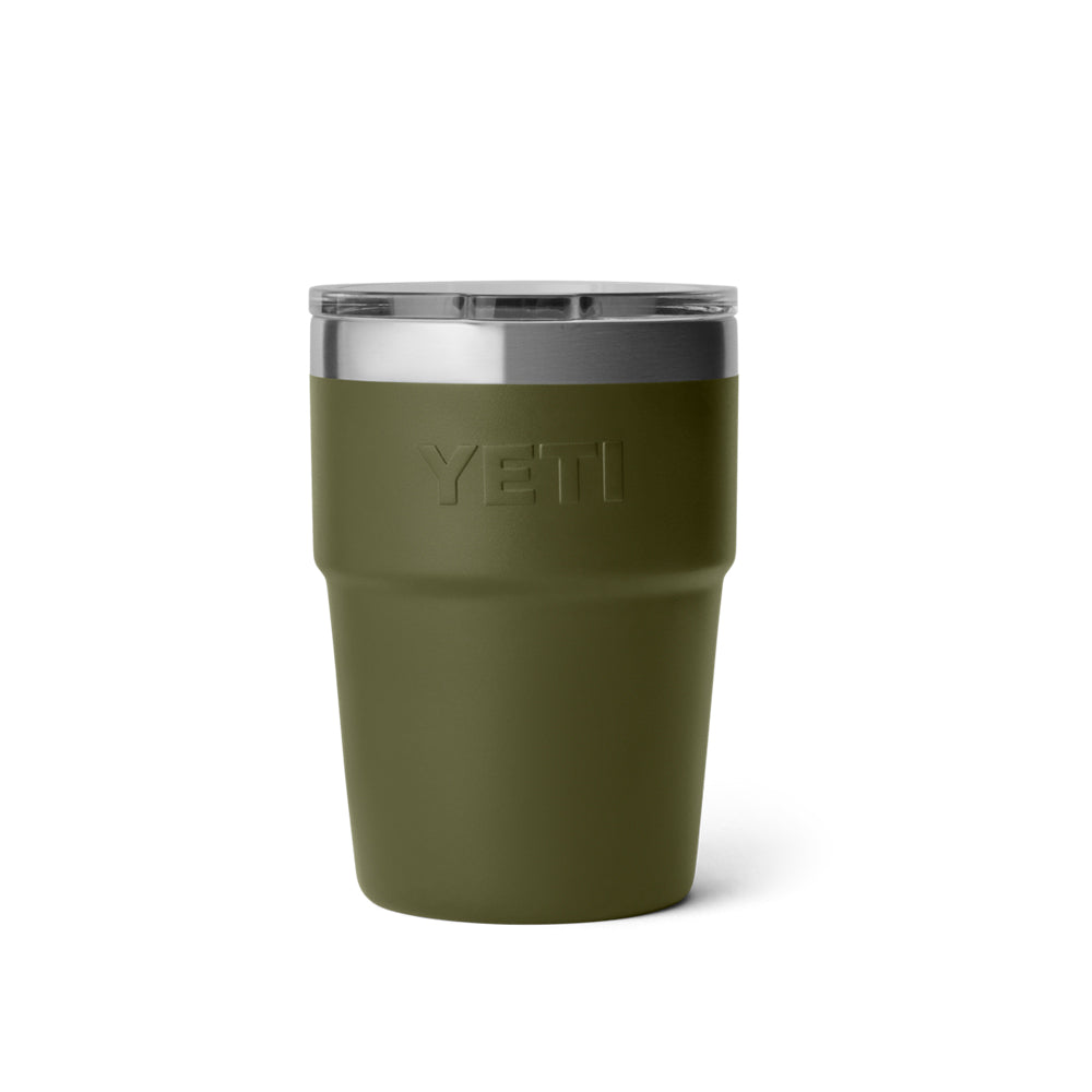 21071508527 TERMO RAMBLER 16oz STACKABLE CUP TAPA MAGNETICA OLIVE/KING CRAB ORANGE MARCA YETI