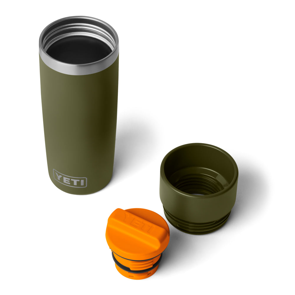 21071508528 TERMO RAMBLER 16oz TRAVEL BOTTLE CON TAPA COMMUTER OLIVE/KING CRAB ORANGE MARCA YETI