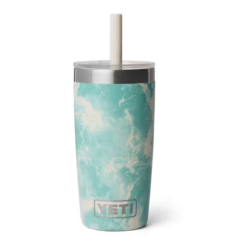 21071508697 TERMO RAMBLER JR 10oz STRAW LID SEA VIEW MARCA YETI