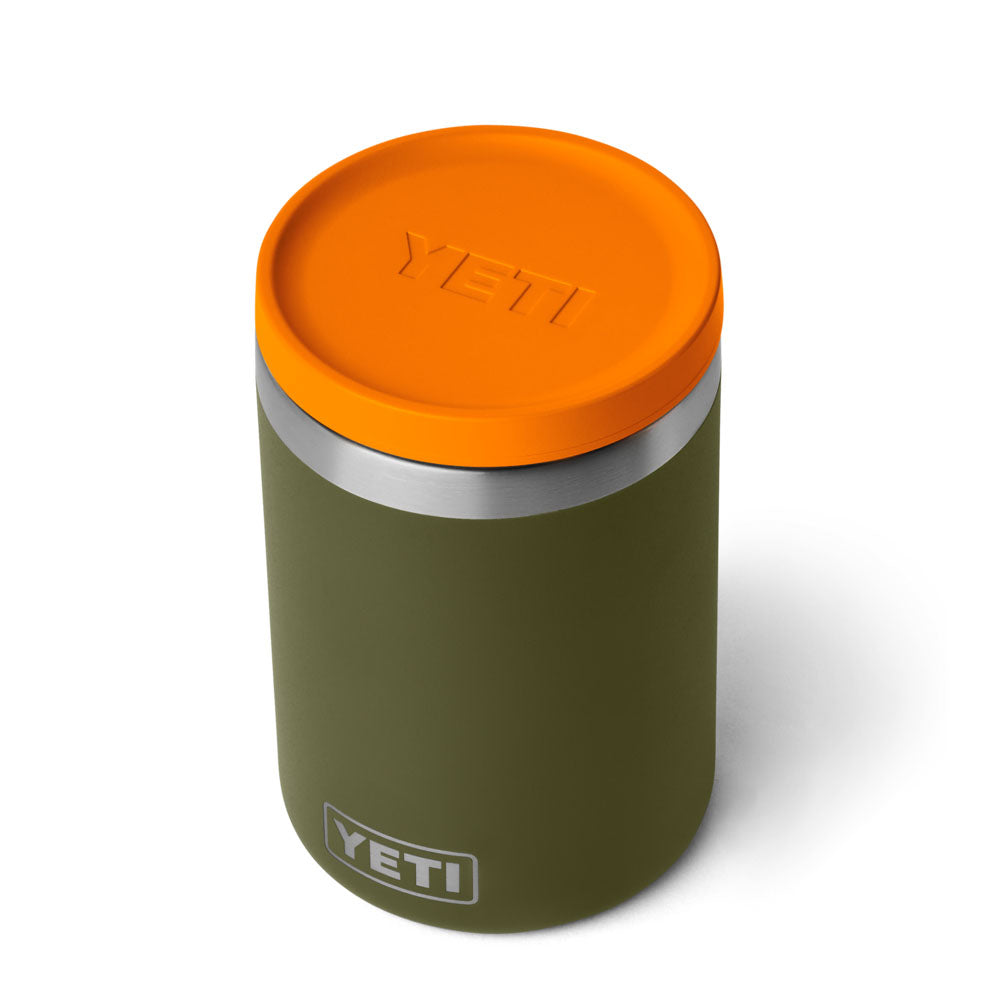 21071508713 TARRO RAMBLER DE COMIDA 16oz OLIVE/KING CRAB ORANGE MARCA YETI