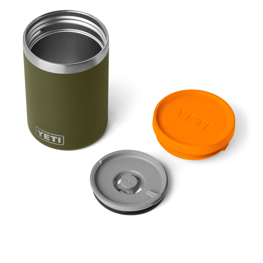 21071508713 TARRO RAMBLER DE COMIDA 16oz OLIVE/KING CRAB ORANGE MARCA YETI