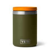 21071508713 TARRO RAMBLER DE COMIDA 16oz OLIVE/KING CRAB ORANGE MARCA YETI