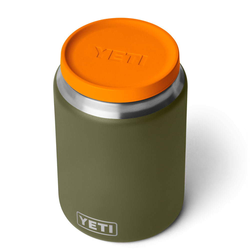 21071508714 TARRO RAMBLER DE COMIDA 24oz OLIVE/KING CRAB ORANGE MARCA YETI