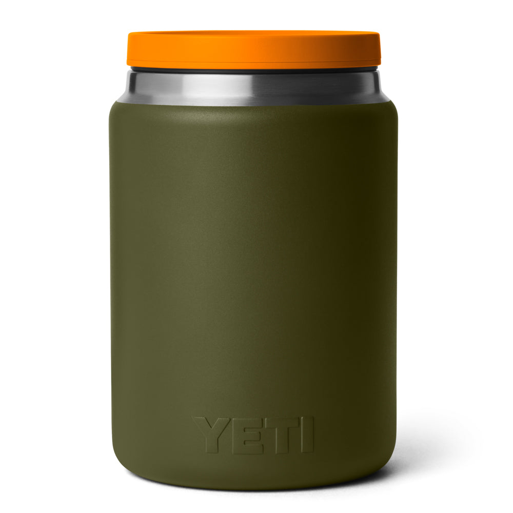 21071508714 TARRO RAMBLER DE COMIDA 24oz OLIVE/KING CRAB ORANGE MARCA YETI