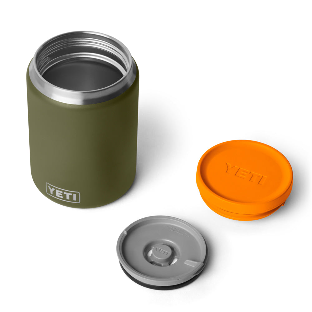 21071508714 TARRO RAMBLER DE COMIDA 24oz OLIVE/KING CRAB ORANGE MARCA YETI