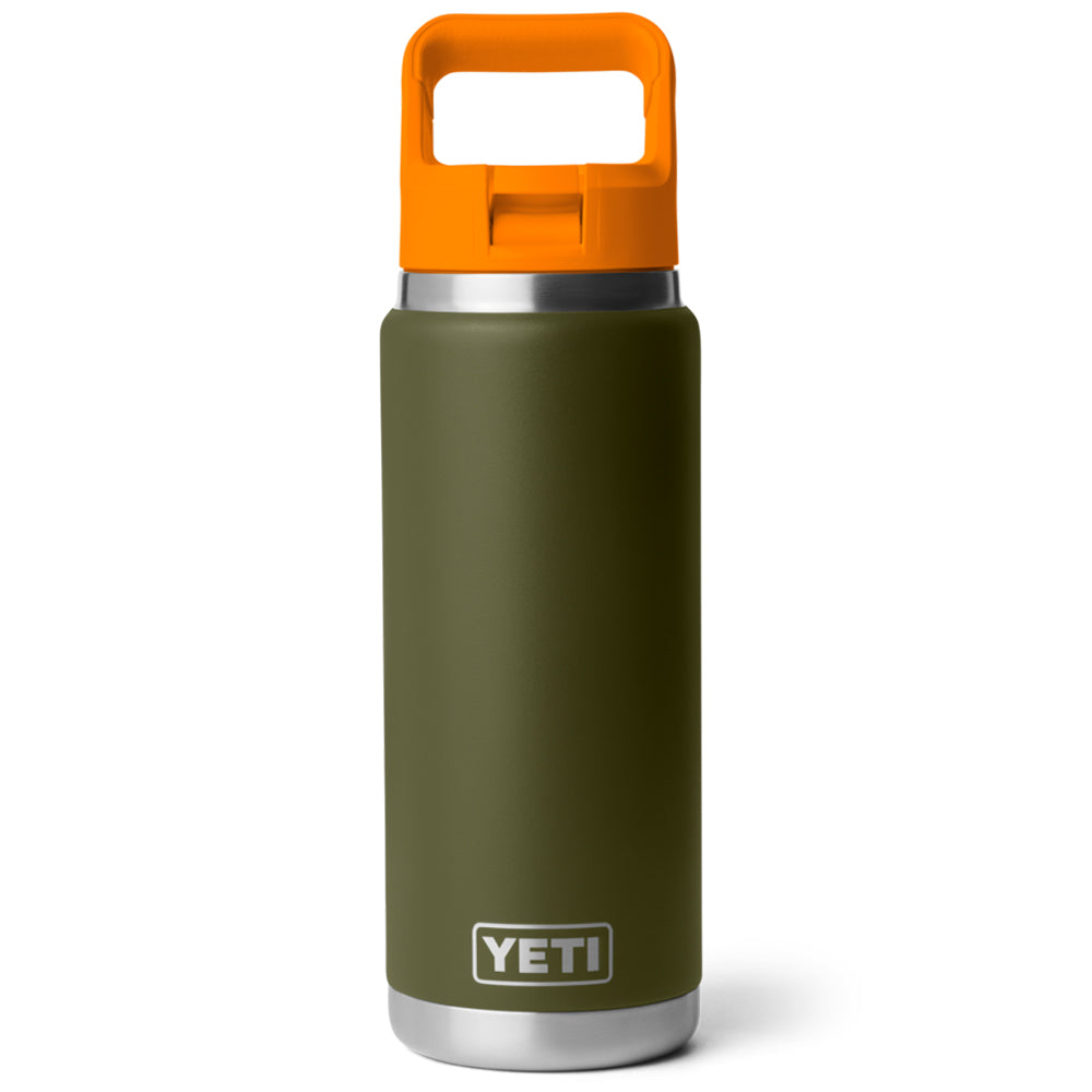 21071508800 TERMO RAMBLER 26oz STRAW BOTTLE COLOR MATCHED OLIVE/KING CRAB ORANGE MARCA YETI