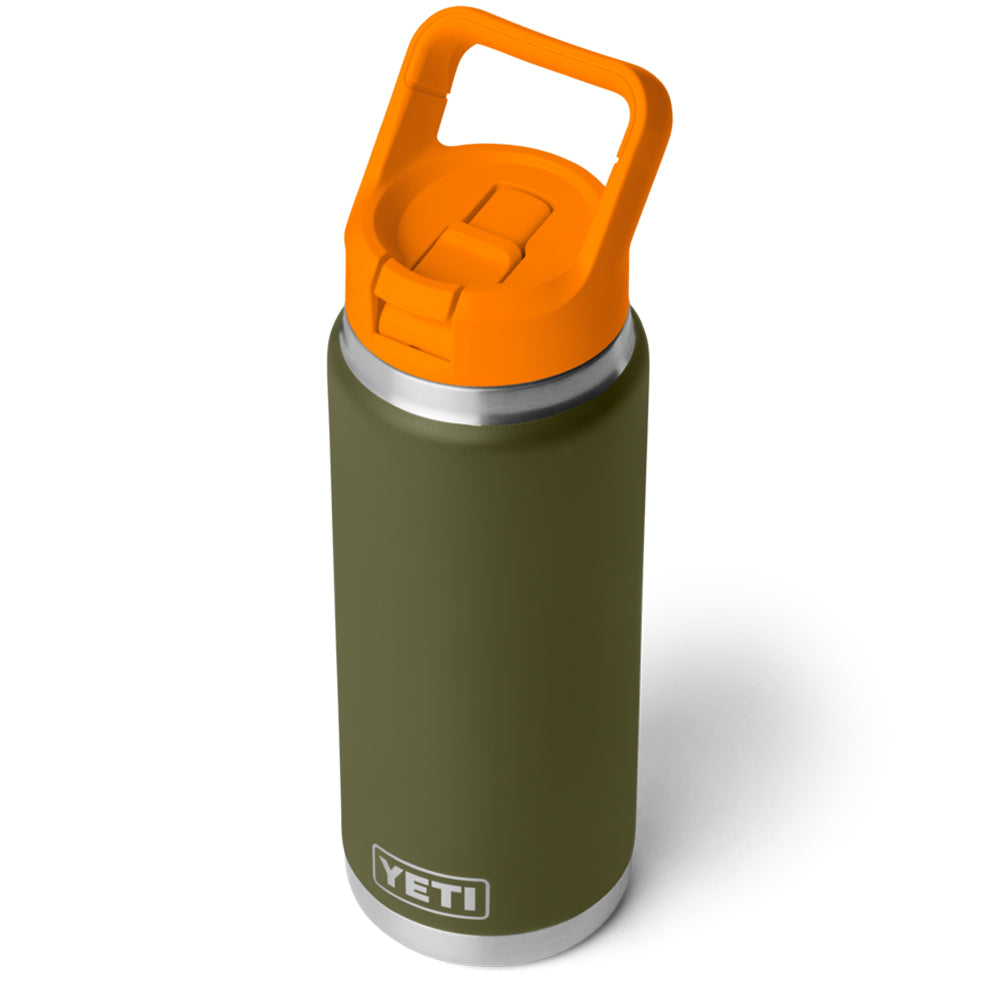 21071508800 TERMO RAMBLER 26oz STRAW BOTTLE COLOR MATCHED OLIVE/KING CRAB ORANGE MARCA YETI