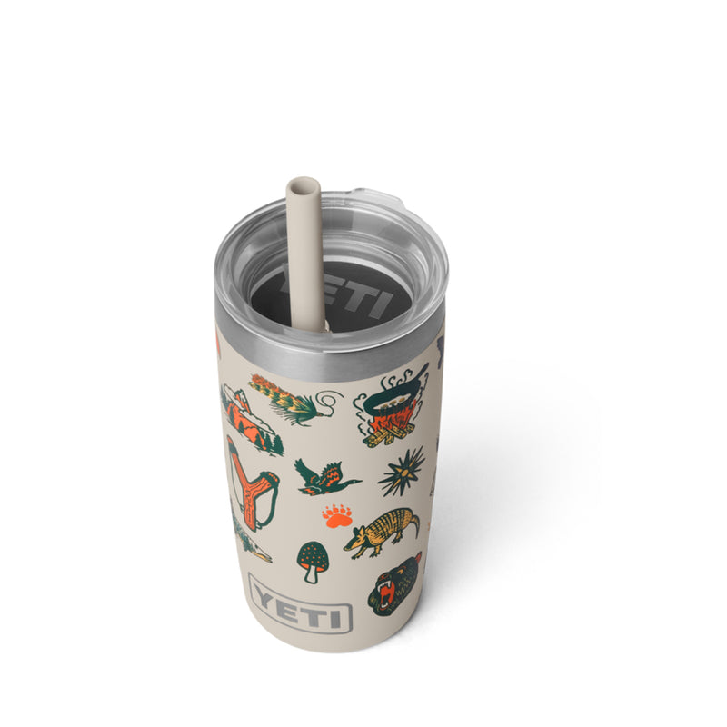 21071508888 TERMO RAMBLER JR 10oz STRAW LID CAPE SUMMER CAMP MARCA YETI